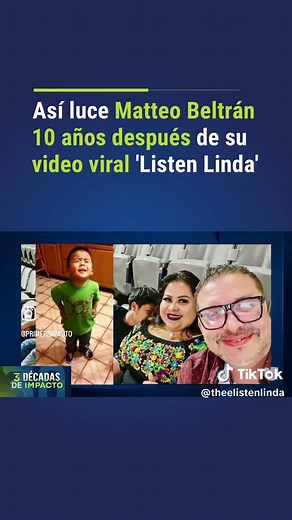 Here he ls all grown up and super shy now. #listenlinda #whereishenow #primerimpacto #dondeestaahora #elfamosniño #youtubeviral #cupcakekid