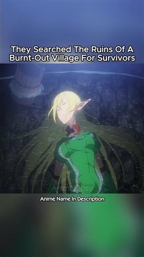 They searched the ruins of a burnt-out village for survivors