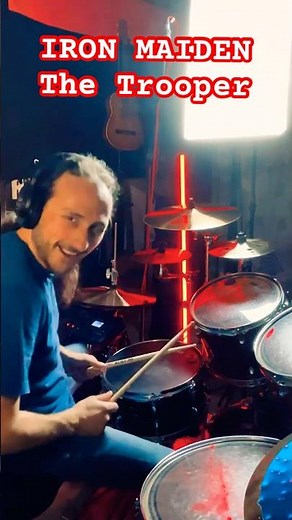 Practising IRON MAIDEN - The Trooper (Drum Cover) #drums #drumcover #nickomcbrain #thetrooper