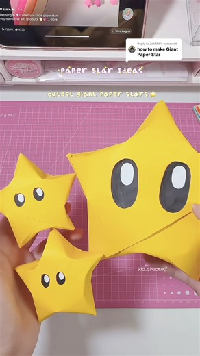 GIANT Paper Star Tutorial ⭐️ #tutorial #paperstars #paperstar #origami #origamistar #papercraft #diy