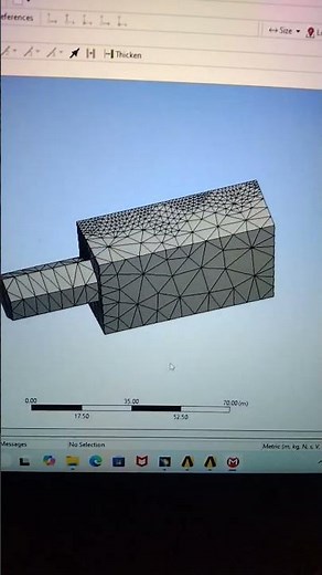 Ansys Mesh Testing 👇l #ansys #mechanical #failure #testing #shorts