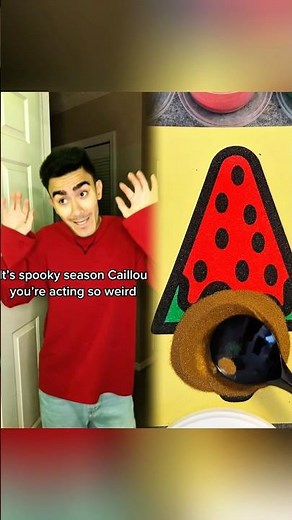 Caillou can’t wait for Halloween now 😂🍭 #fyp #foryou #foryoupage #caillou #funny #acting #fypシ