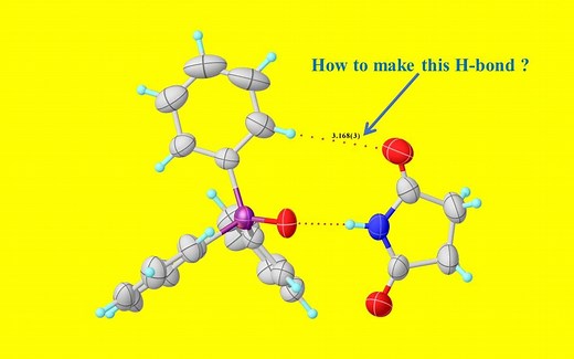 Olex2基操-线(氢键)的创建极其格式设置