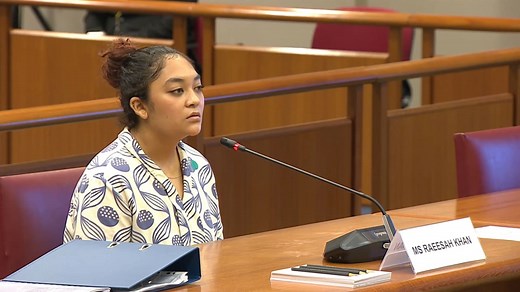 Raeesah Khan at Committee of Privileges hearing on Dec 3