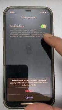 How to enable developer mode on iPhone #shorts #iphone