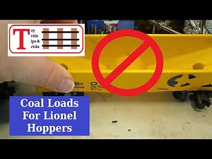 Add Coal Loads To Lionel Hopper Cars