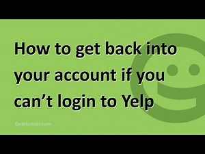 How to get back into your account if you can’t login to Yelp