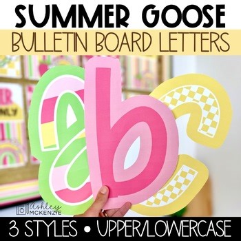 Summer Bulletin Board Letters Goose End of Year Decor May Bulletin Board Ideas