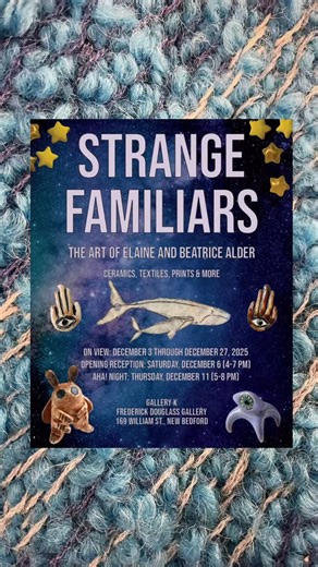 Strange Familiars is on view in our Douglass Gallery until December 27th. Do not miss your chance to see this absolutely magical show! Congrats @b.g.alder @menderqueer !! | Gallery X