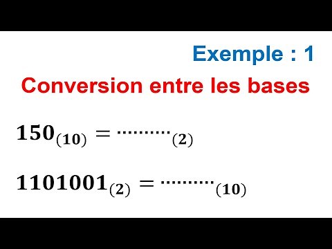 Mathématiques | Conversion entre Bases Exemple 1 (Binaire et Décimale) #Logique_combinatoire_CE