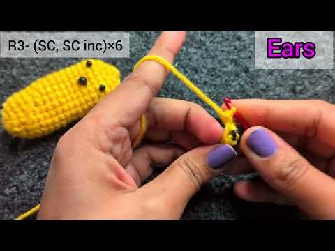 Cute Crochet Pikachu Fidget Toy | Step-by-Step Tutorial
