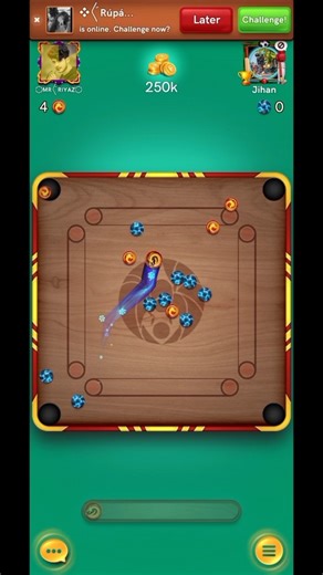 carrom pool game play 250k #carrompool