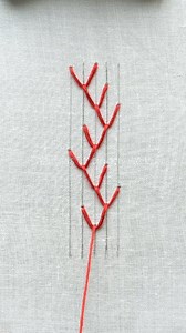 Beautiful double feather stitch #doublefeather #stitch #embroidery | Tahmina's Embroidery World