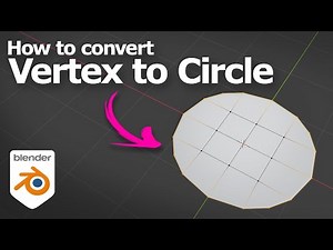 How to Convert vertices to circle in Blender