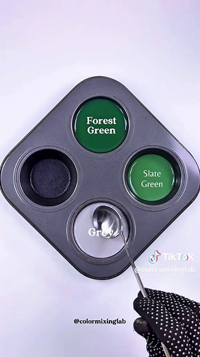 Mixing Forest Green and Grey for Stunning Art