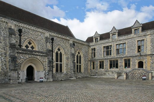 The Great Hall of Winchester Castle in Winchester, England