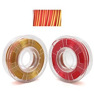 [Hot Item] New Creative Dual Color Silk Gold to Silk Red 3D Printers PLA Filaments