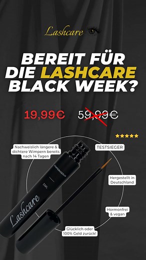 Der beste Preis Des Jahres! 🖤 Bereits über 200.000 zufriedene Kunden! Warum Kunden unser Wimpernserum lieben? ✨ Nachweislich längere & dichtere Wimpern bereits nach 14 Tagen. 🇩🇪 Hohe Qualität – Made in Germany 😊 Bestes Preis-/Leistungsverhältnis mit 5ml Inhalt. 🍃 100% hormonfrei & vegan. 💕 Keine Reizungen/Verfärbungen des Augenlids. 💸 Zufrieden oder 100% Geld zurück. 🚗 Lieferzeit beträgt max. 1-2 Tage. 𝐓𝐢𝐩𝐩: Schnell sein lohnt sich & du zahlst nur, wen du es liebst! → https://lashcar