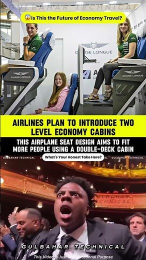 Double-Deck Airplane Seats | The Future of Economy Class is WILD! 🤯
