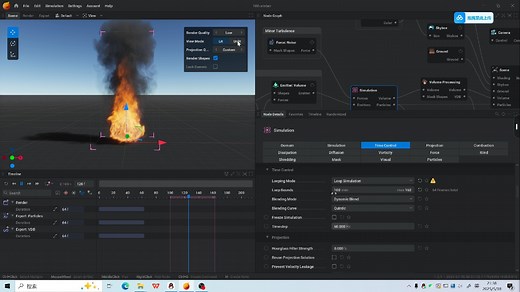 在EmberGen里制作循环火焰，并解决一些小BUG，导出UE5游戏序列图