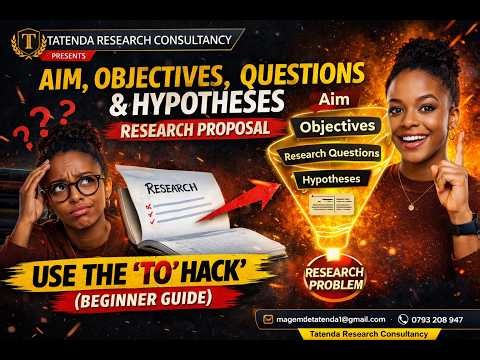 Aim, Objectives, Questions & Hypotheses | Research Proposal Beginner Hack (The Golden Thread)