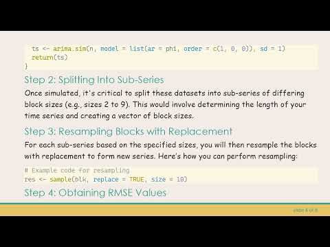 Using Monte Carlo for ARIMA Simulation in R
