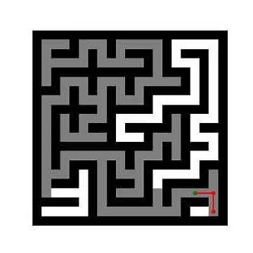 Spiral Backtracker Maze Solved with A* (A-Star) Euclidean Algorithm