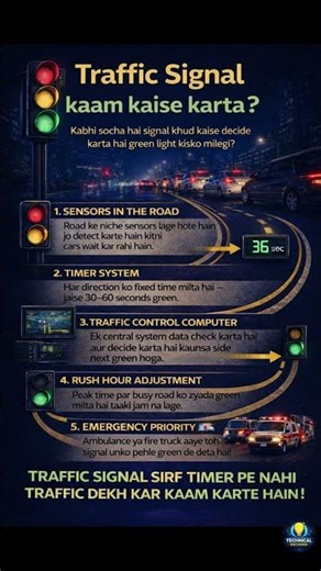 How Traffic Signals Decide Who Gets Green Light 🚦 | Smart City Tech Explained #shorts #trending