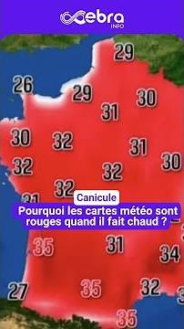 Canicule : pourquoi les cartes météo sont rouges quand il fait chaud ?