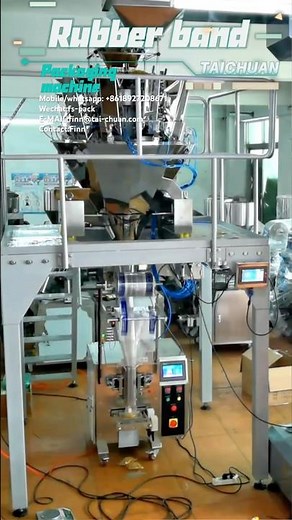 Rubber band packaging machine | Small model with electronic scale for accurate weighing #packaging