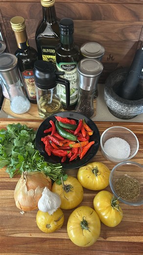 13 reactions | Garden Salsa ️ 1 Ghost Chile Pepper ️ 1/2 Small...