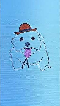 Dibujando al Meme del Perro con sombrero de vaquero #tutorial #dibujo