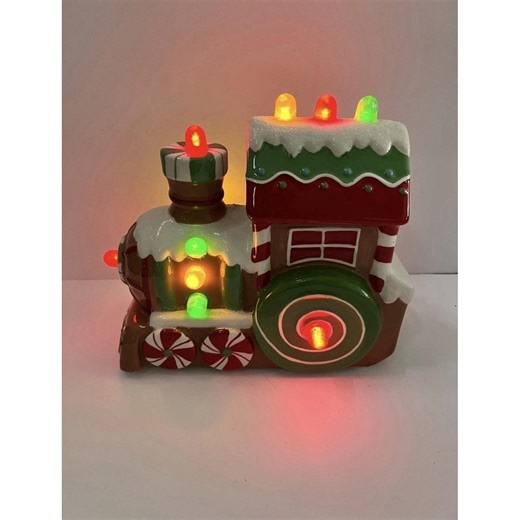 Hallmark Christmas Express Light up Gingerbread Train Gumdrop Vintage - Etsy