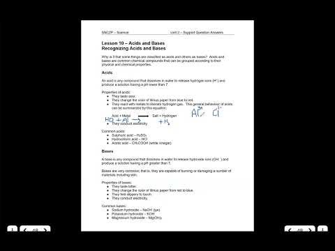 SNC2P Class 16: Lesson 10 Part 1