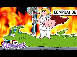 Karate Mom and Other Iconic Episodes! | Mega Marathon | Clarence | Cartoon Network