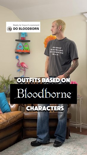 Vico on Instagram: "What better way to continue with the Halloween theme than with one if the creepiest entries in all soulsborne. Heres some Bloodborne inspired outfits Eileen the crow Hat @monnavintage Faux fut coat @spirithoods Thrifted leather coat @clocksandcolours western belt Rocco P boots found on @ebay Vicar amelia Thrifted scarfs Faux fur neck shawl @amazonfashion Belted coats @maisonblanche.swiss The Hunter Coat @asos Thrifted vest Thrifted belts Zip up leather boots @driesvannoten Bl