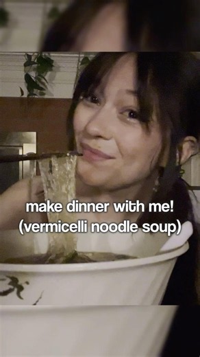 make vermicelli noodle soup with me! #shorts #food #cooking