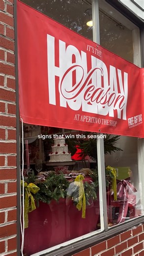 9.3K views · 17 reactions | Deck your halls (and your storefront)  Custom holiday signage that brings in the cheer and the customers. | VistaPrint | Facebook