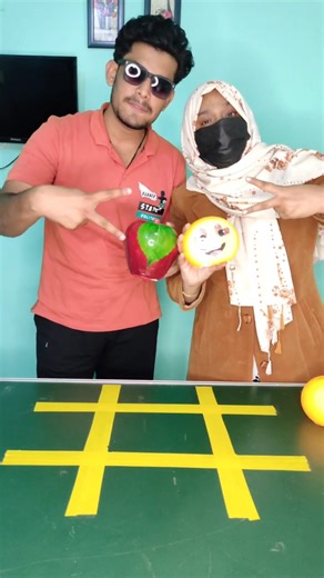 🍊VS🍎🤯HAVE YOU EVER SEEN TIC TAC TOE BATTLE LIKE THIS 😮 4.20.11.2K25 #shorts