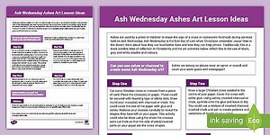 Ash Wednesday Ashes Art Lesson Ideas