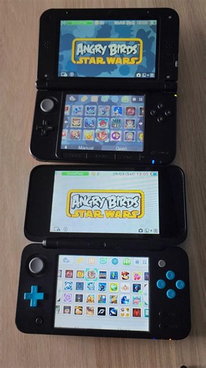 Angry Birds Star Wars- Nintendo 3DS XL vs New 2DS XL Speed Comparison