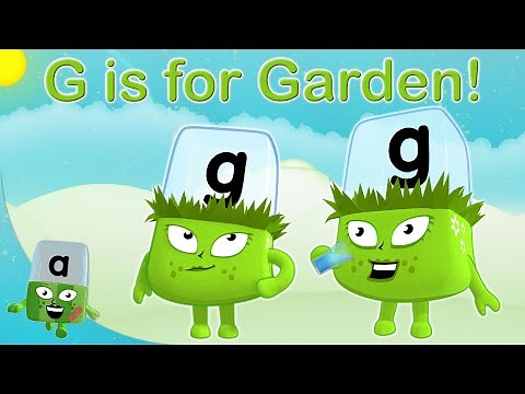 ‪@officialalphablocks‬ - G is for Garden! | Learn to Spell | Phonics