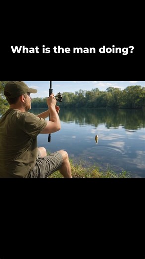 What Is the Man Doing? | Choose the Correct Verb | English Vocabulary (B1–B2)