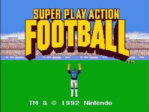 SNES Super Play Action Football: A Season of Dominance Week 19 Bears VS Giants NFC Championship