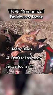 Delirious and Toonz Bromance Moments RANKED