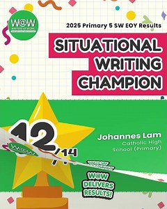 High Scorers in Situational Writing 2025 | W@W Students Shine