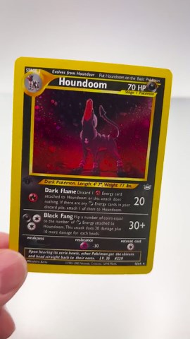 2001 Houndoom – 1st Edition Neo Revelation Holographic Pokémon PROXY Card - Etsy