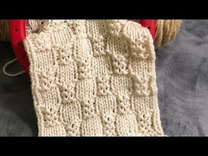 LoOM Knitting Stitches the Puff Shell Basketweave Pattern - Just Knits and Purls