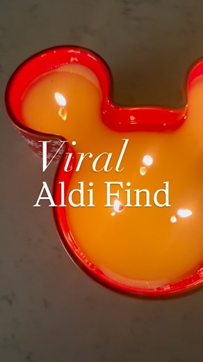 The Mickey Mouse 5-wick candle from ALDI is worth every ounce of the hype! It’s HUGE, smells incredible, and looks so cute lit up. ♥️ #aldifind #aldifinds #mickeymouse #viralfinds | Home Sweet Lawson | Facebook