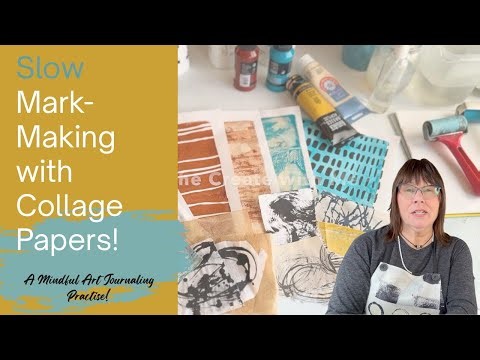 Mindful Mark making Series - The Art of Slowing Down | Mindful Sunday Studio Vlog